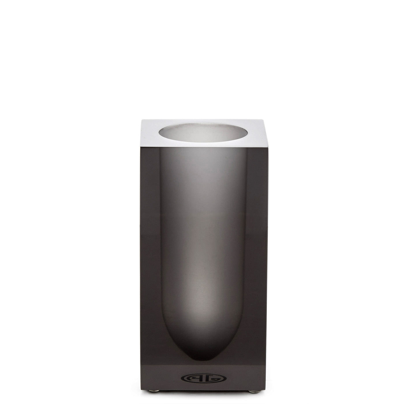 hollywood toothbrush holder smoke acrylic - front view