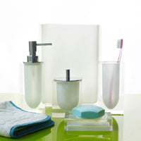 hollywood bath collection clear white - styled view 3