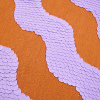 Ibiza pillow waves print