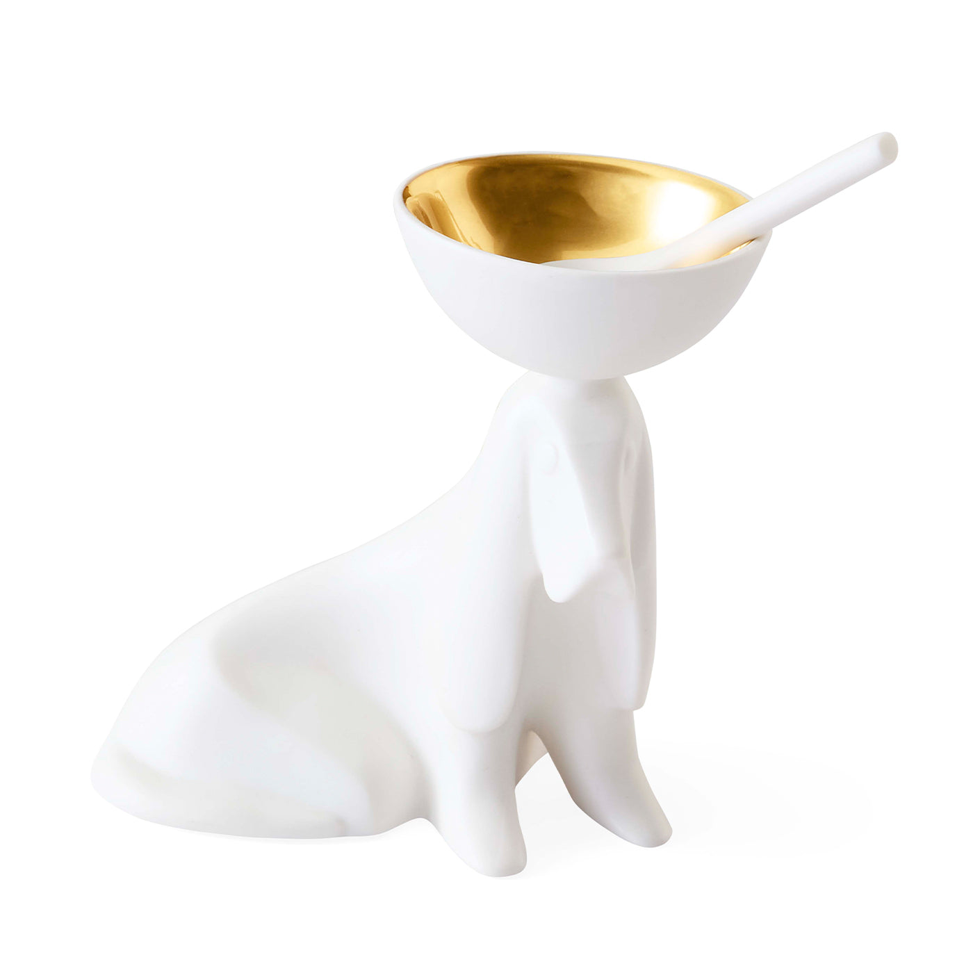 Basset Hound Salt & Pepper Cellar - front view