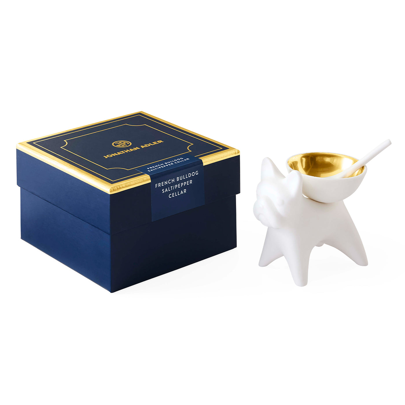 French Bulldog Salt & Pepper Cellar with box