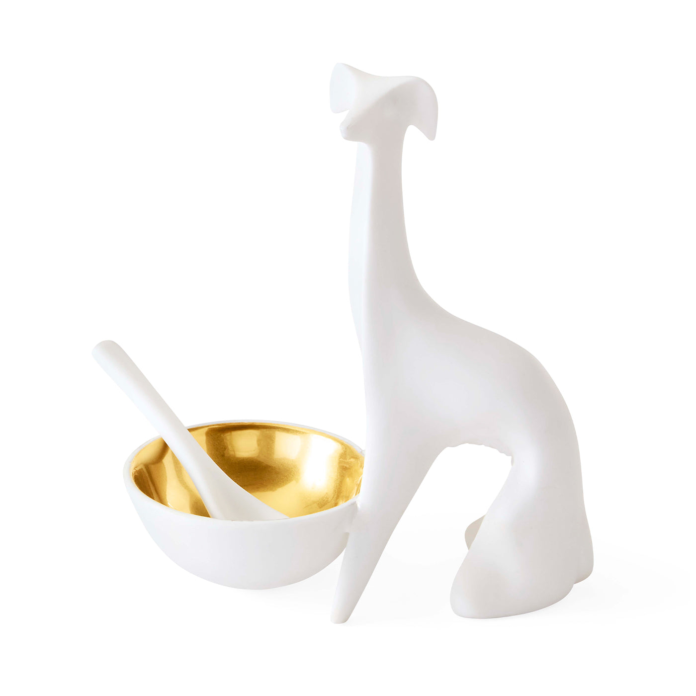 Greyhound Salt & Pepper Cellar - front view