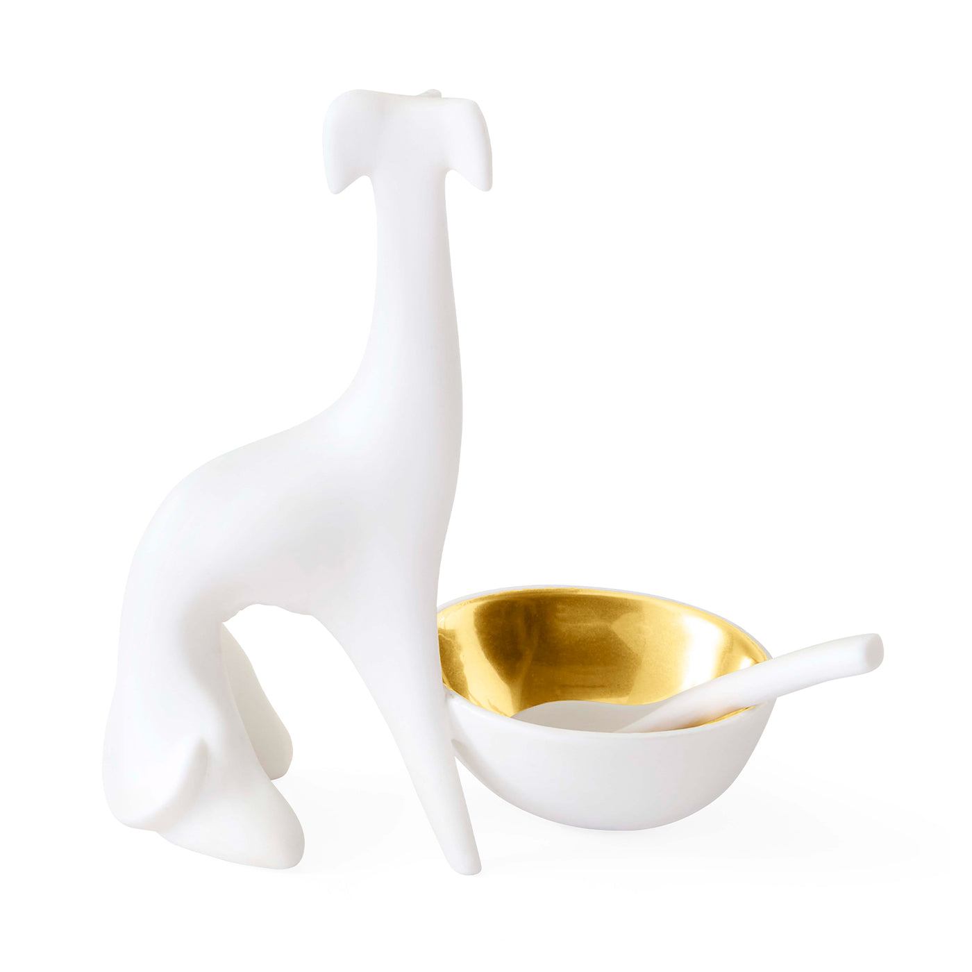 Greyhound Salt & Pepper Cellar - back view