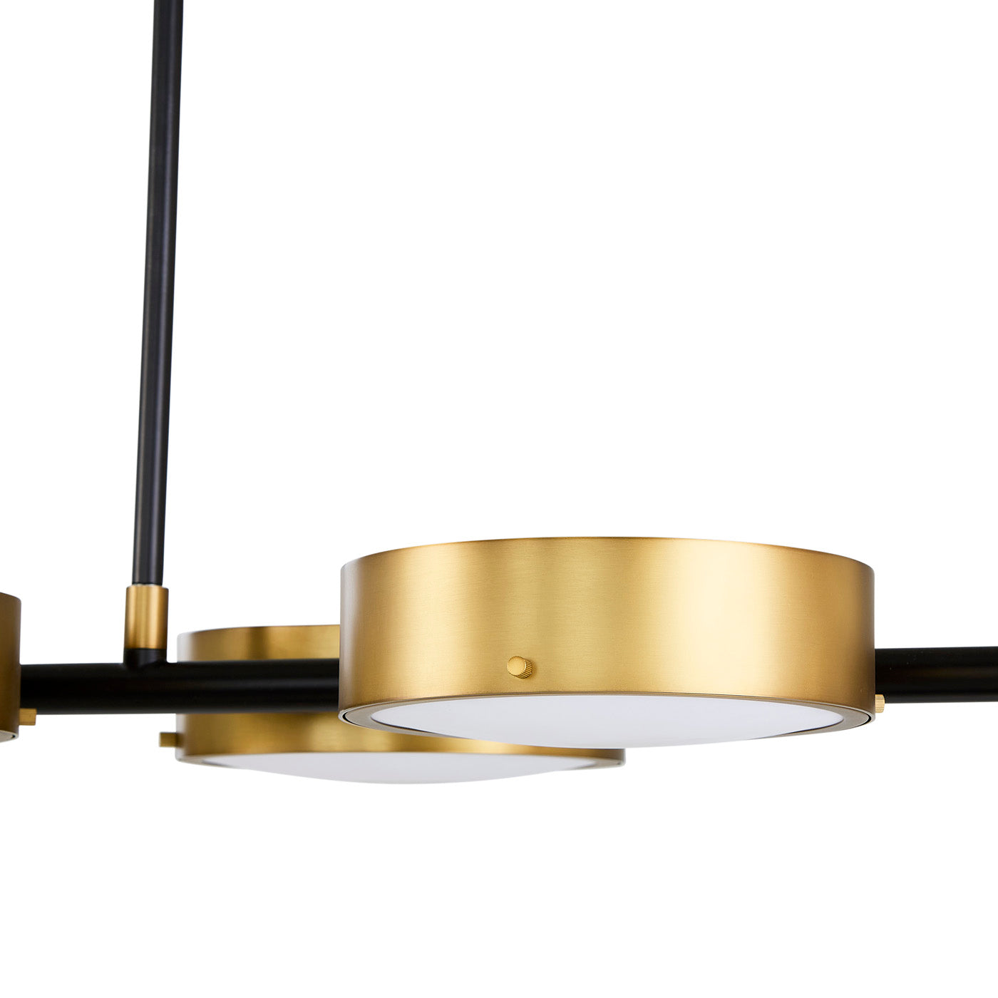 industry six light linear chandelier - details view 2