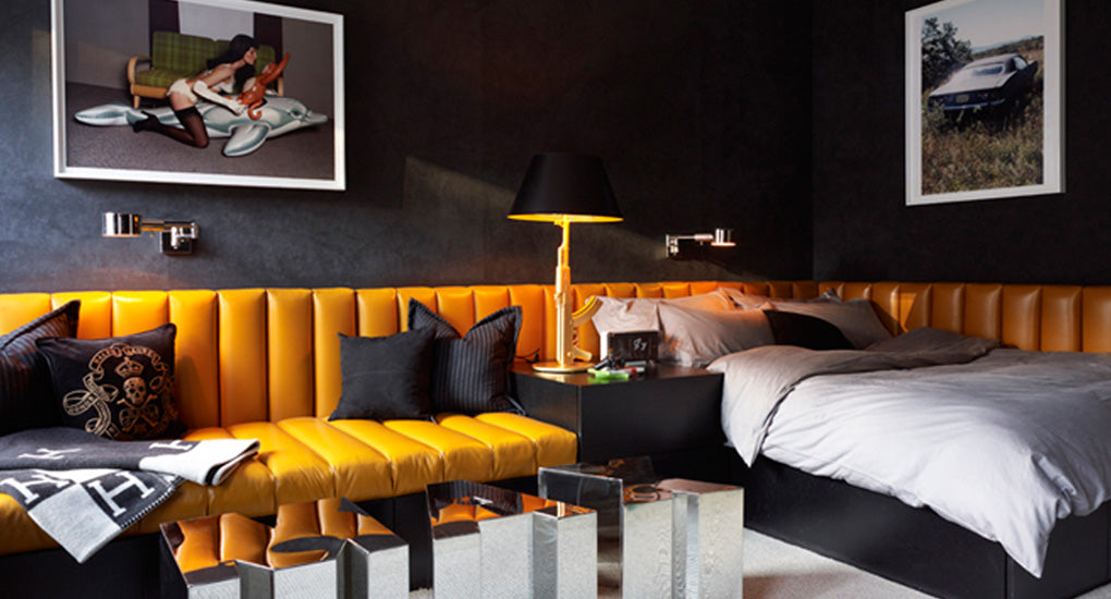 Orange and Black Interior