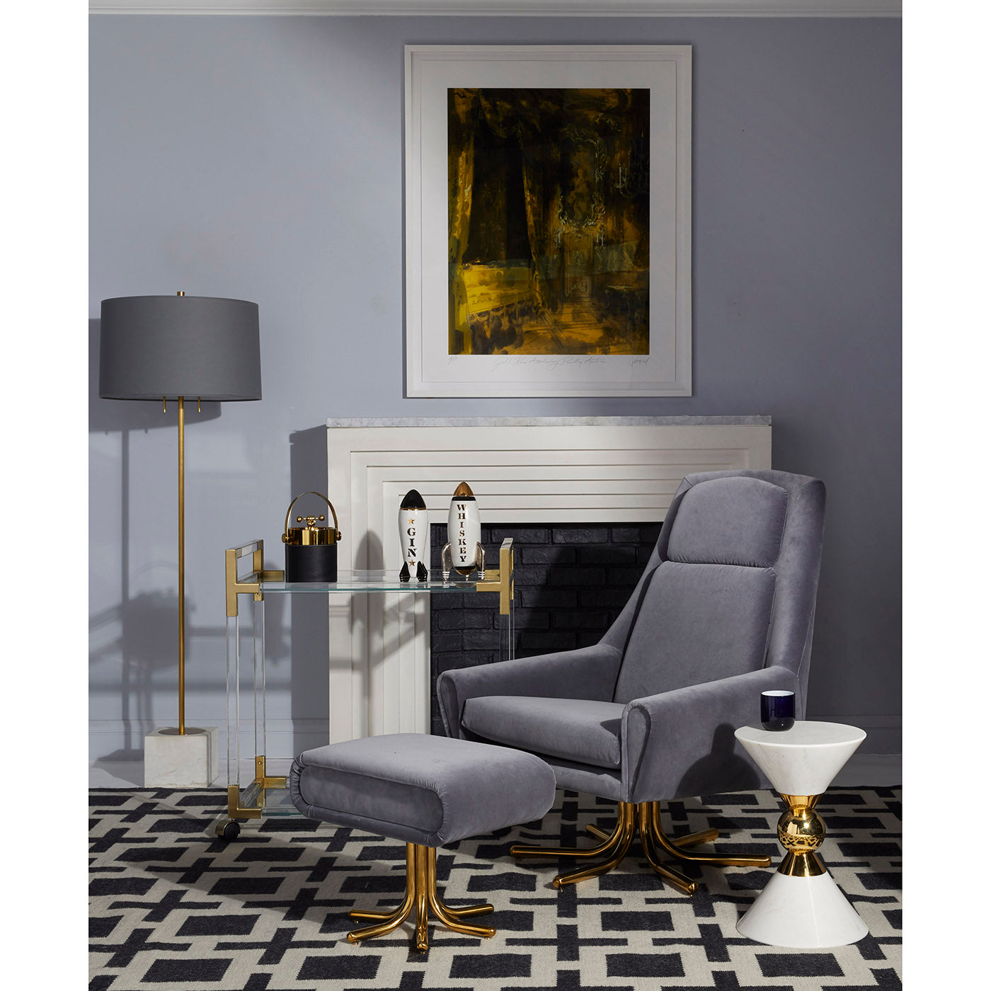 Nixon Flatweave Rug in Wool | Jonathan Adler