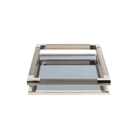jacques tray small smoke acrylic nickel - side view