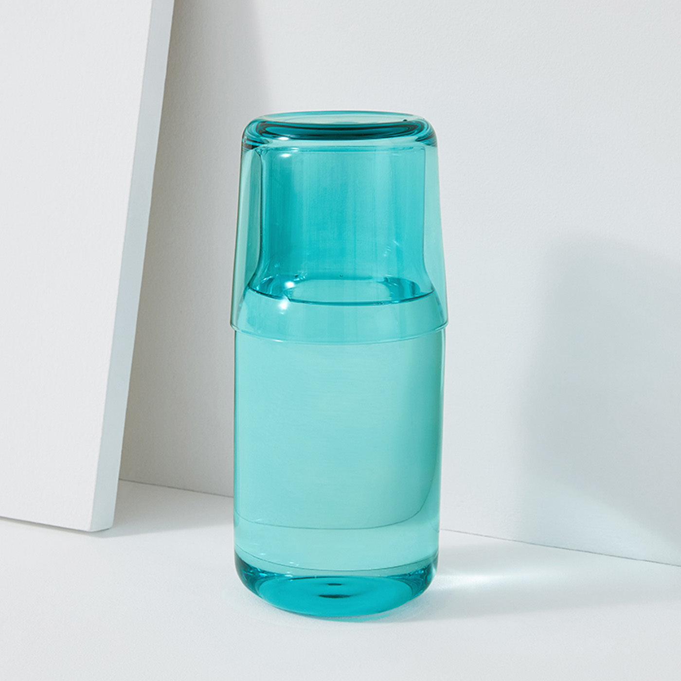 Fab Fit Fun Collaboration Glass Carafe and Glass Set Stacked Styled Image