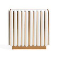 kiki cabinet ivory lacquer brass - front view
