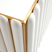 kiki cabinet ivory lacquer brass - detail view