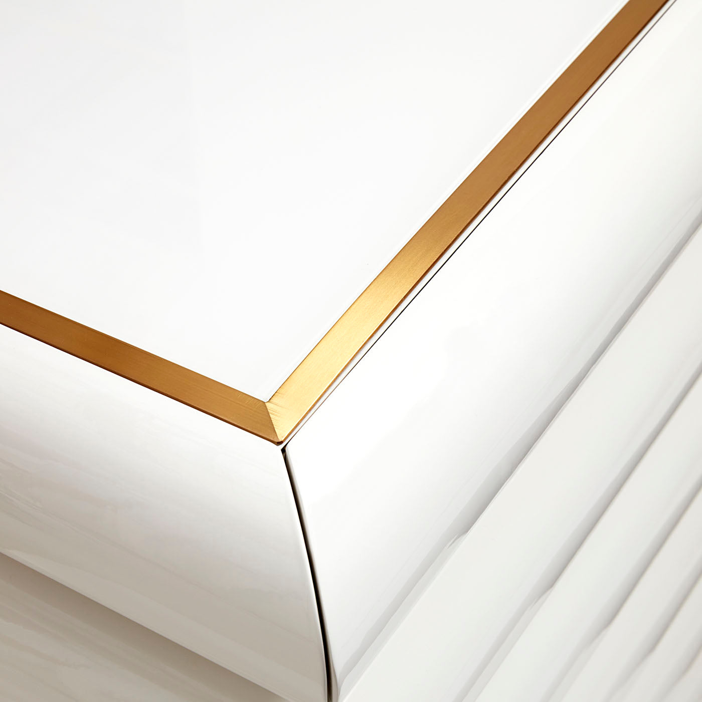 kiki six drawer dresser ivory - angle back view