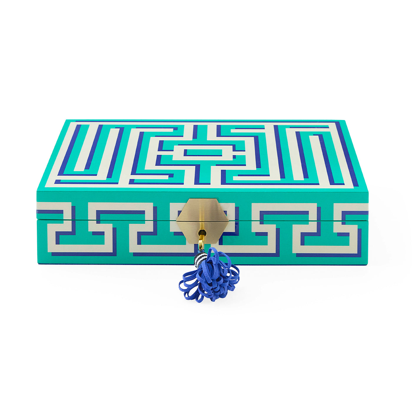 Labyrinth Lacquer Jewelry Box - front view