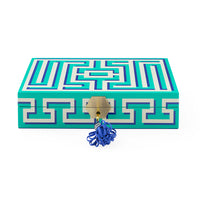 Labyrinth Lacquer Jewelry Box - front view