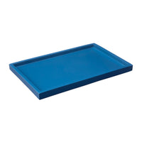 lacquer bath tray navy - angle view