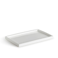 lacquer tray white - angle view