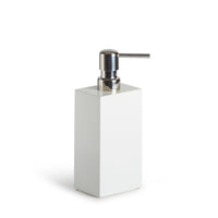 lacquer soap dispenser lacquer white - angle view