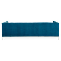 lampert grand sofa venice peacock velvet base white - angle view