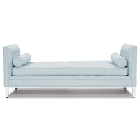 lampert lounger nottingham ice woven white base - front view