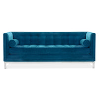 lampert sofa venice peacock white base - front view
