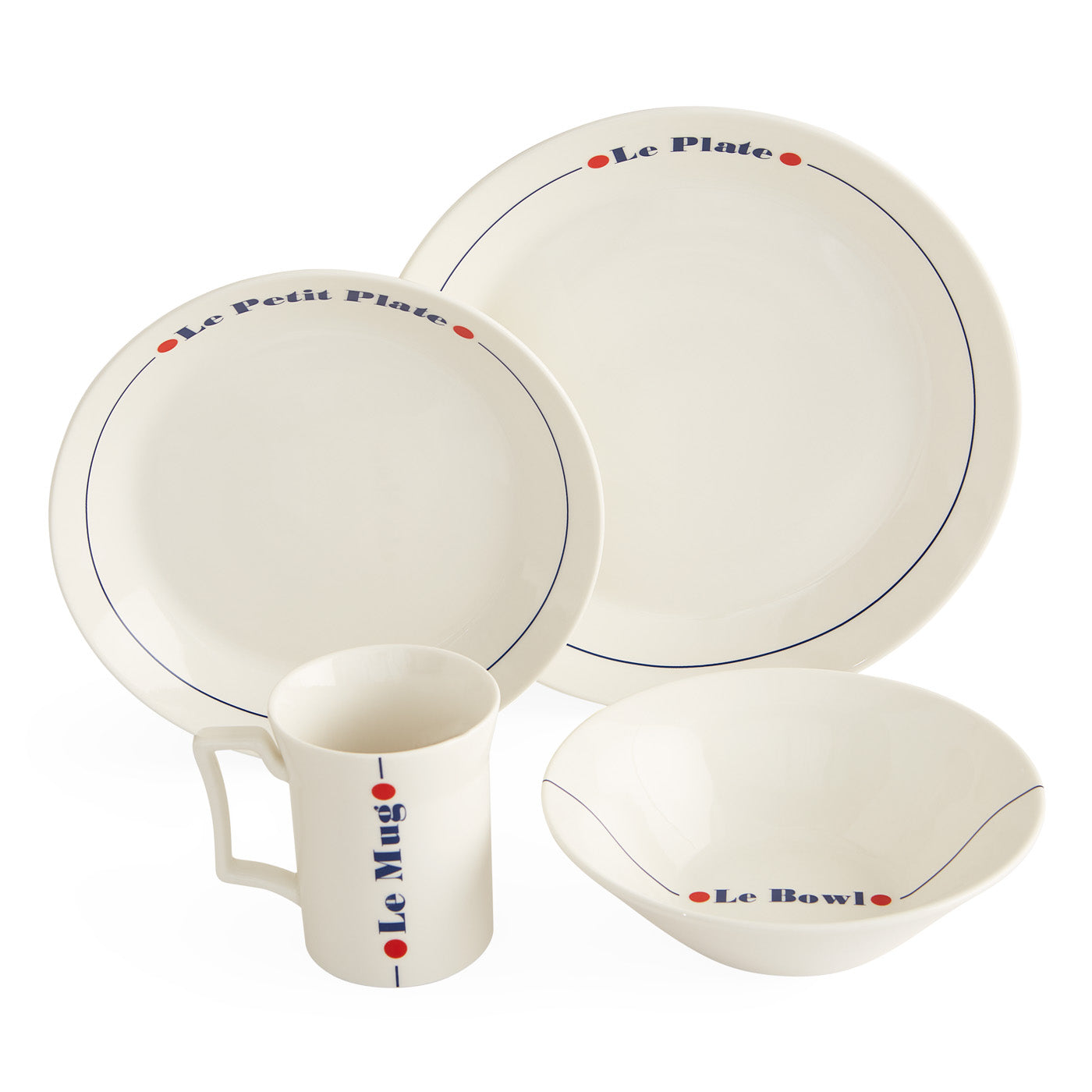 Le Dinnerware Four-Piece Dinner Set - styled view