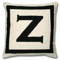 Reversible Letter Throw Pillow