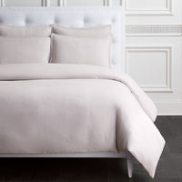 linen duvet set pale grey - folded view