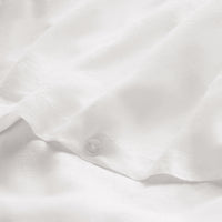 getaway linen duvet set white - detail view