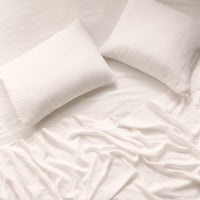 getaway linen sheet set ivory - styled view