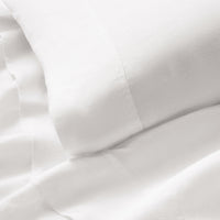 getaway linen sheet set white - detail view