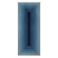look within print blue gold - front view