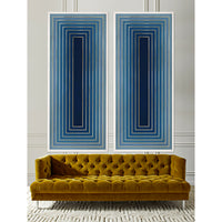 look within print baxter t-arm sofa - styled view