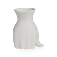 marcel vase porcelain white - holiday view