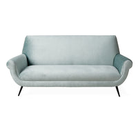 marcello apartment sofa brussels cape velvet legs metal - front view