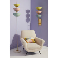harlequin helix pillow marcello lounge chair - styled view