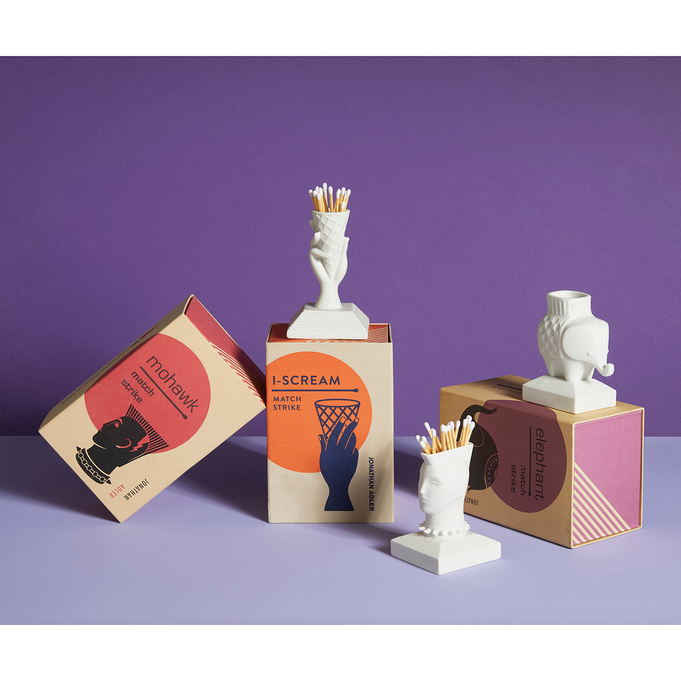 その他 I-Scream Match Strike I-Scream Match Strike in Porcelain | Jonathan Adler