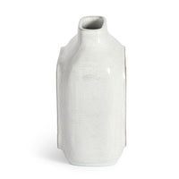 glass menagerie owl vase stoneware colored glass - back view