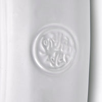 ceramic dachshund menorah white - detail view 2