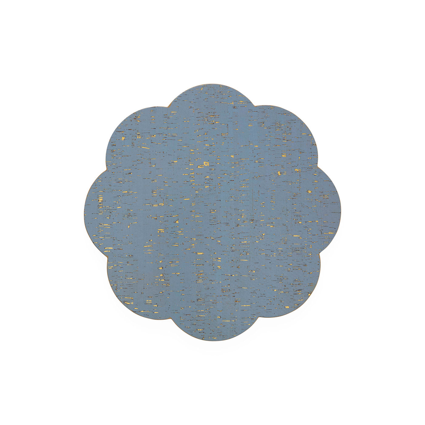 Metallic Cork Petal Placemat Set - front view