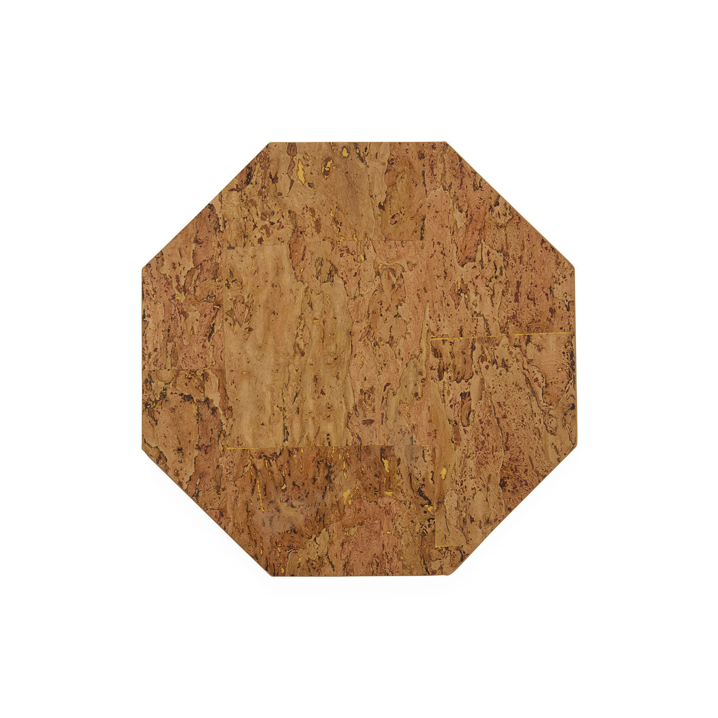 Metallic Cork Octagon Placemat Set - front view