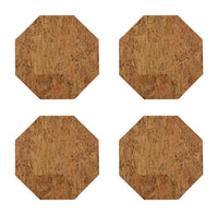 Metallic Cork Octagon Placemat Set - details view