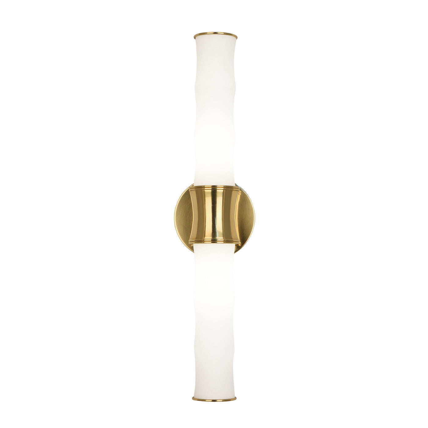 Meurice Bamboo End on End Bath Sconce - front view
