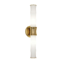 Meurice Bamboo End on End Bath Sconce - details view