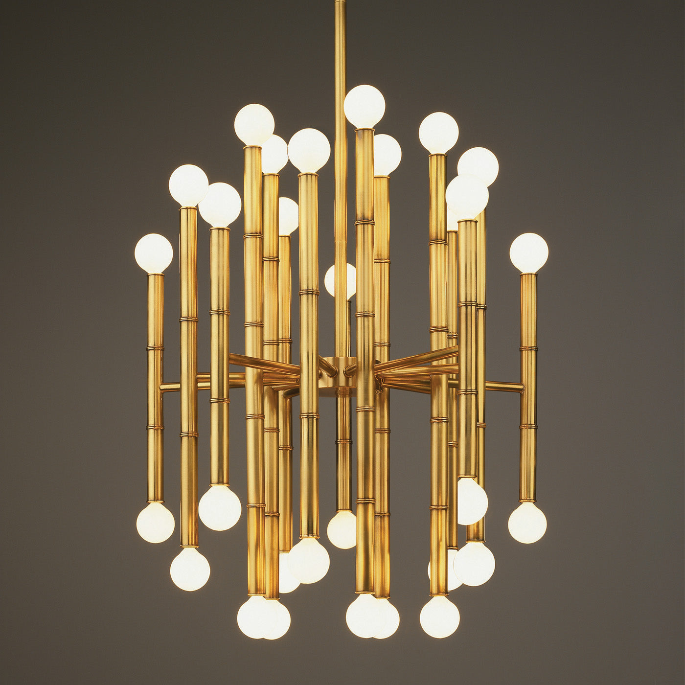 meurice chandelier nickel - front view