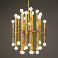 meurice chandelier nickel - front view