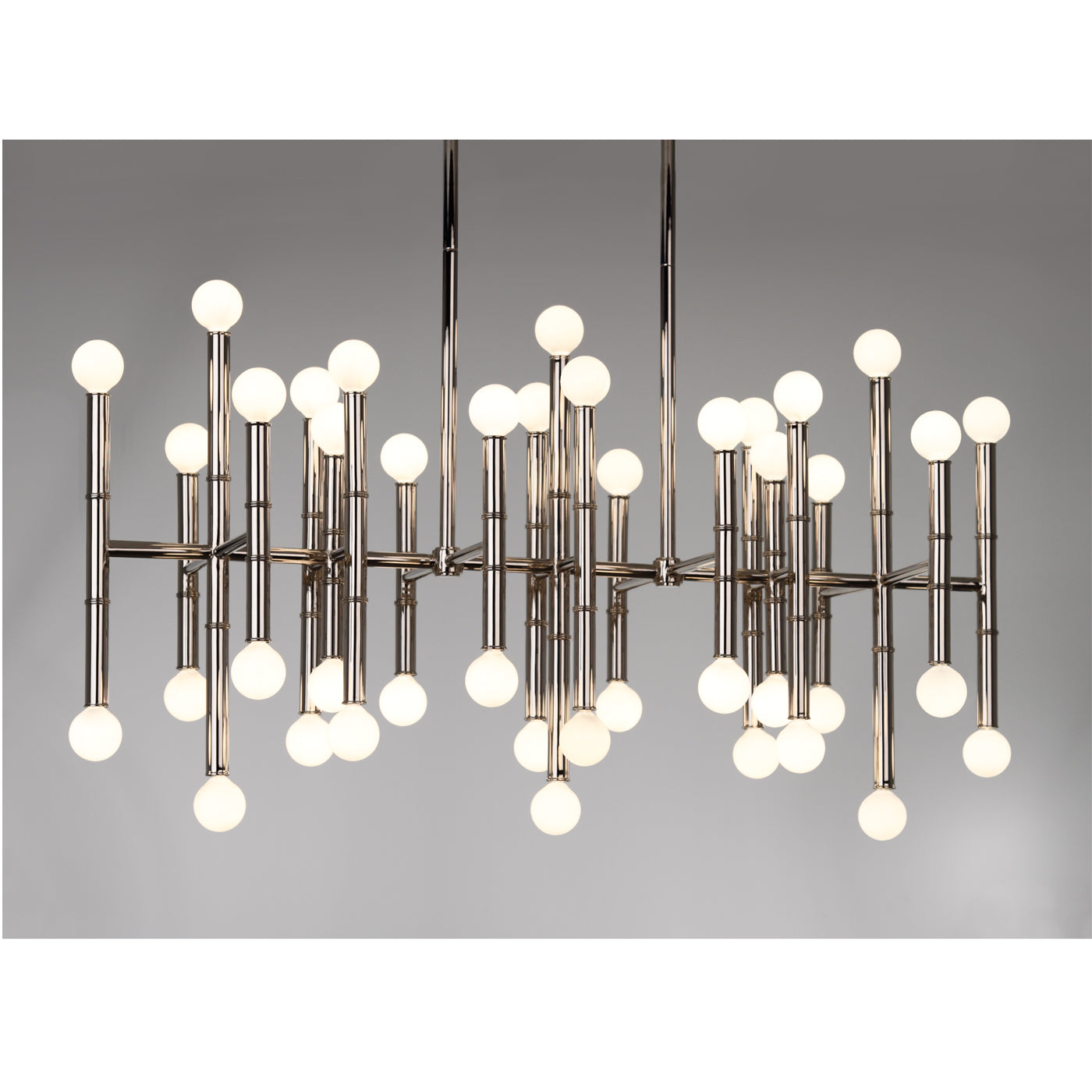 meurice rectangle chandelier nickel - angle view