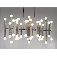 meurice rectangle chandelier nickel - angle view