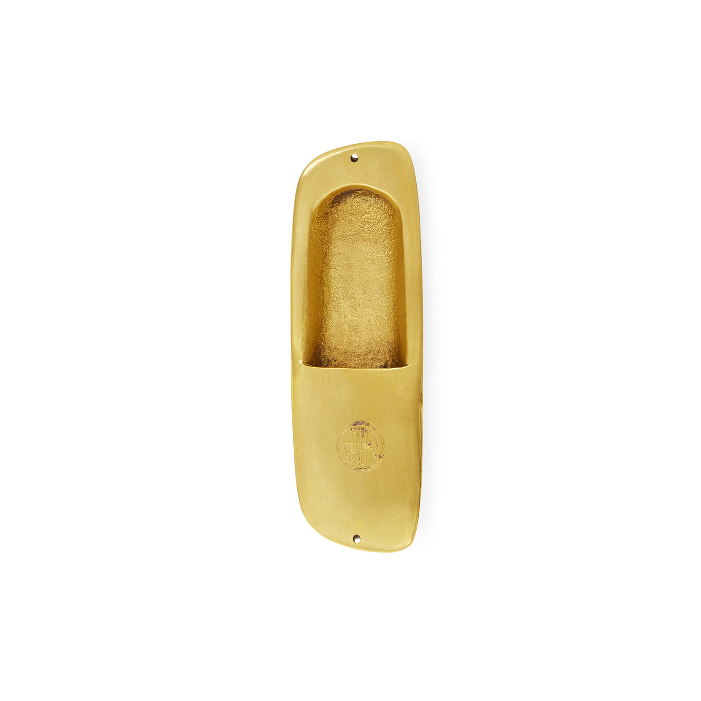 reform mezuzah brass - back view