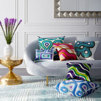 gala round vase ether sofa milano pillows - styled view