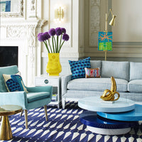 meurice five-arm sconce living room - styled view