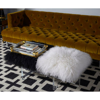 jacques tray brass mongolian benches - styled view